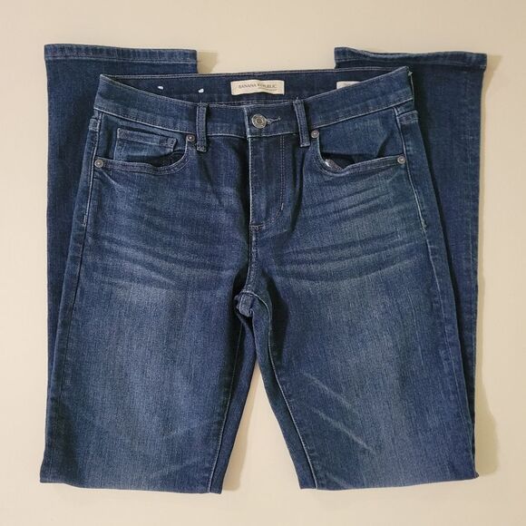 Banana Republic Women's Straight Vail Blue Denim Jeans - Picture 5 of 16